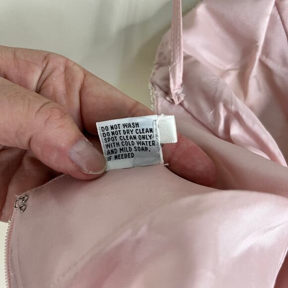 VTG Beaded Halter Dress European Sz 34 SMALL Cocktail Party Fairycore Retro 70s - Picture 16 of 16